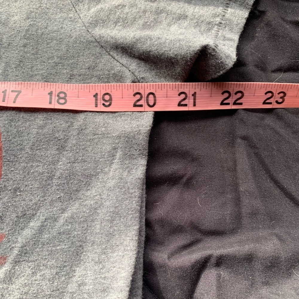 π3/$25 American Eagle Outfitters Gray and Red Graphic Tee large - Picture 6 of 9